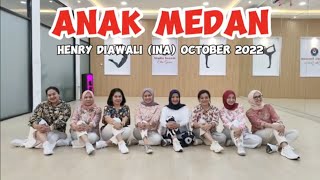 ANAK MEDAN Line Dance ll Heny Riawati INA October 2022 ll Demo by Kompak90 INA [upl. by Rajewski463]