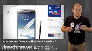 freshnews 471 5 ans dAppStore Galaxy Note 3 Free Mobile 090713 [upl. by Ahsinel277]