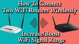 ✓ How to Connect Two Routers on one Home Network Wireless 2018 [upl. by Koller]