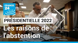 Présidentielle 2022  les raisons de labstention électorale en France • FRANCE 24 [upl. by Yeliw867]