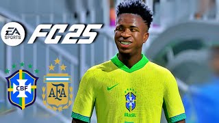 PS5 Pro FC 25  BRASIL vs ARGENTINA  Dificuldade Lendária  PS5 Pro 4K 60FPS Gameplay [upl. by Coltin]