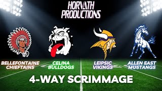 Bellefontaine High School Football 4 Way Scrimmage [upl. by Stockmon]