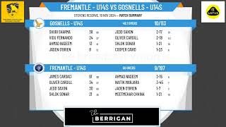 Fremantle  U14s v Gosnells  U14s [upl. by Anirtruc3]