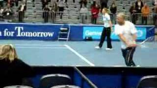 Warm up Steffi Graf and Andre Agassi [upl. by Anne-Corinne]