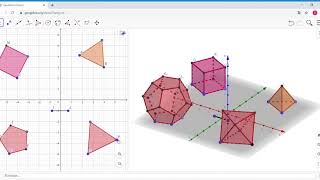 Como dibujar los poliedros regulares con Geogebra [upl. by Esiled]