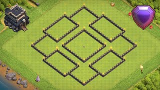 Ocho Diseño Ayuntamiento 9  Th9  Subida De Copas Clash of Clans [upl. by Asserrac568]