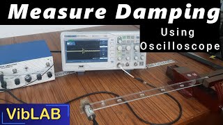 Internal Damping of beam by Logarithmic Decrement  science experiments  Vibration and DoM [upl. by Nahsed273]