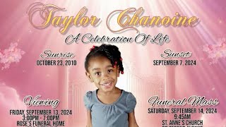 Taylor Chanoine a celebration of life [upl. by Nirik423]