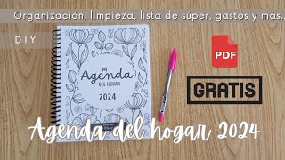 AGENDA 2024 GRATIS  PDF GRATIS  AGENDA DEL HOGAR [upl. by Rhoads]