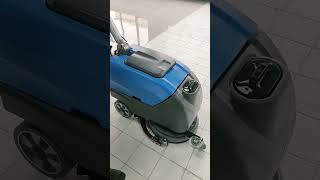 floor scrubber operation demo floor cleaning machine scrubber machine scrubber cleaning [upl. by Euqirne]