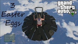 GTA V  3 Easter Eggs  Mulher Fantasma  Subindo No Ovni  Rosto De Ator Na Montanha ptbr [upl. by Nivan]