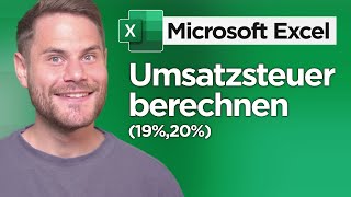 Mehrwertsteuer und Umsatzsteuer einfach berechnen in Excel [upl. by Frerichs]