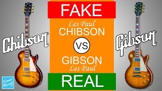 Fake Chibson vs Real Gibson Can You Tell The Difference Between These Two Les Paul Guitars [upl. by Aranahs680]