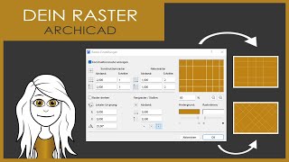 Raster einstellen in ArchiCAD 26  Konstruktionsraster gedreht amp orthogonal  Fangraster Tutorial [upl. by Gregory436]