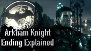 Arkham Knight Ending Explained How Batman Is In Suicide Squad [upl. by Kcireddor]