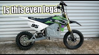 INSANE UPGRADE  Electro amp Co Razor Dirt Bike Review [upl. by Htiduy]