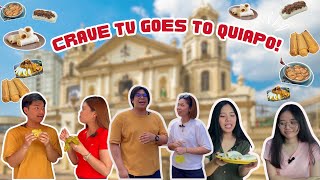 CRAVE TV GOES TO QUIAPO QuiapoFoodGuide HalalFood [upl. by Ahsenat]