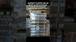 DUPONT FILMTEC RO4040FF reverse osmosis membrane should ensure the water inlet requirements of eac [upl. by Edwina]