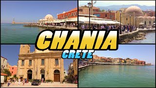 CHANIA  Crete  Greece 4k [upl. by Norek]