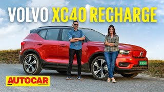 2022 Volvo XC40 Recharge review  408hp XC40 electric is here  Drive  Autocar India [upl. by Auhs]