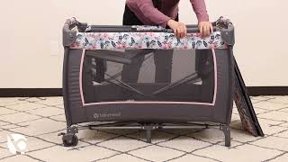 Howto Video Baby Trend Nursery Center Playard Fullsize Bassinet [upl. by Ivets]