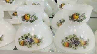 Arcopal marble dinner set amp different articles [upl. by Ramma283]