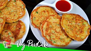 Vegetable Pancake  Easy and Quick Instant Breakfast Recipe  Healthy Breakfast Recipe  Foodworks [upl. by Caitrin]