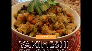 Receta Quinoa con verduras I Yakimeshi de Quinoa [upl. by Miharba]