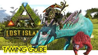 Lost Island Taming Guide for All NEW Creatures [upl. by Abihsot540]