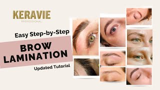 StepbyStep Easy Brow Lamination Tutorial  Updated [upl. by Oibirot802]