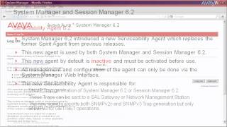 How to Activate the Serviceability Agent for System Manager and Session Manager 62 [upl. by Akerue]