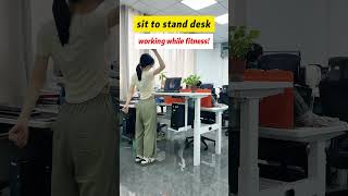 Smart standing desk is really the ideal office computer desk❤️❤️🔥 [upl. by Ogden565]