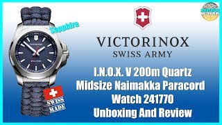 Tough As Nails  Victorinox INOX V 200m Quartz Midsize Paracord 241770 Unbox amp Review [upl. by Amolap843]