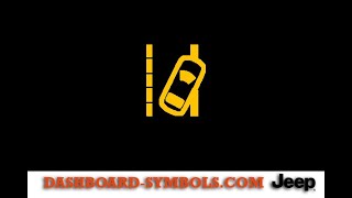 Jeep LaneSense Warning Light  Jeep  Yellow Warning Lights  Dashboard Symbols  Meaning [upl. by Adest304]