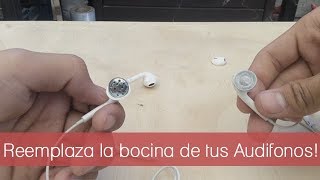 Como reemplazar bocina de los EarPods de Apple [upl. by Enelyahs]