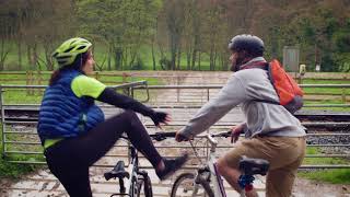 Level crossings  Cyclists on the crossing [upl. by Susy]