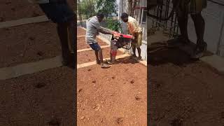 Compaction of Soil using Compactor  Backfilling Soil  plinth beam bbs [upl. by Ainyt]