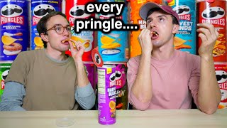 We Tried Every Pringles Potato Crisp crisp not chip [upl. by Darrel]