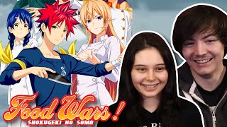 Food Wars All Endings Reaction Shokugeki no Soma ED 1 7 [upl. by Notyal]