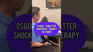 OsgoodSchlatter shockwave therapy treatment🦵 [upl. by Yahs]