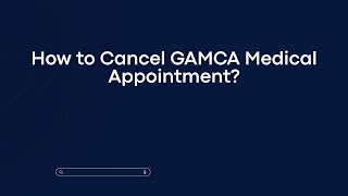 How to Cancel GAMCA Medical Appointment [upl. by Levina]