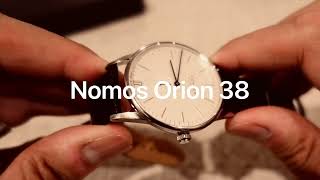 On wrist review of the Nomos Orion 38 Finally some sizing advice Which Nomos is right for you [upl. by Akemej]