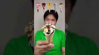 EATING VARIOUS CONE ICE CREAM asmr mukbang [upl. by Casteel]