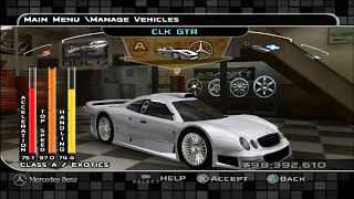 Midnight Club 3 Customization Mercedes Benz CLK GTR [upl. by Agon]