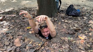 The Cu Chi Tunnels of the Vietnam War 🇻🇳 Vietcong Military Base near Saigon  Ho Chi Minh City 2023 [upl. by Isnyl]