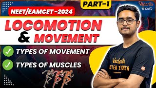 Locomotion and Movement 01  Types of Muscles  Types Of Movement  Class 11  NEETEAMCET 2024 [upl. by Doerrer]