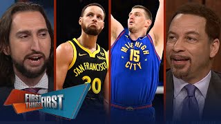 Jokic stands alone Stephen Curry near the top as King of the Hill  NBA  FIRST THINGS FIRST [upl. by Nyliac]