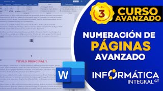 COMO PONER NUMEROS DE PAGINA MODO AVANZADO Edición 2 [upl. by Par]