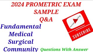 Latest Prometric Sample Questions and answer2024 Fundamentalmedicalsurgicalcommunity QUESTIONS [upl. by Ticknor382]