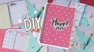 COMO FAZER UM PLANNER COM UM CADERNO COMUM [upl. by Dorine863]